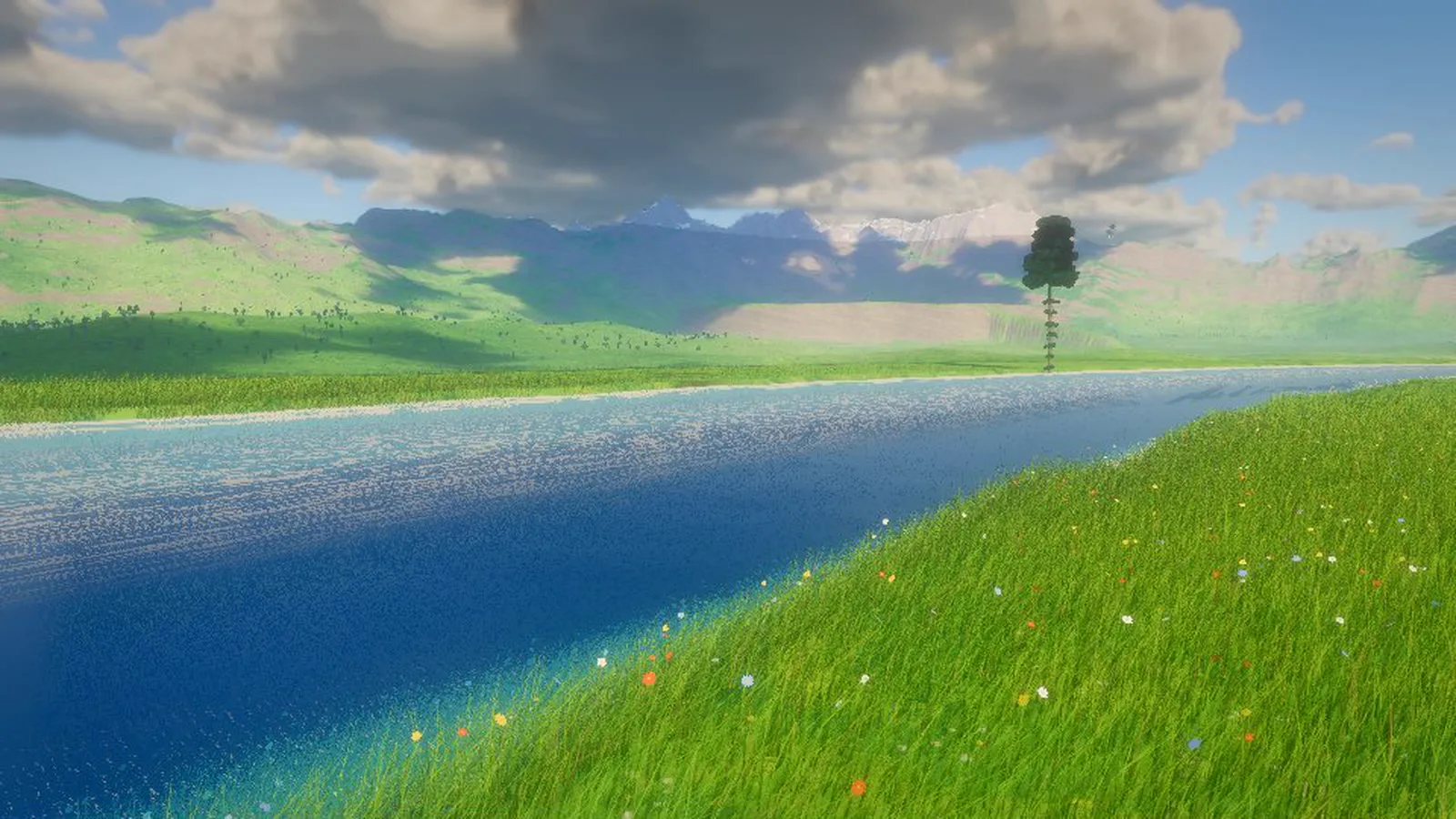 A river running through the Hollowreach meadows