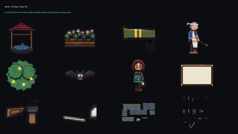 2D Paper Forge (lit)