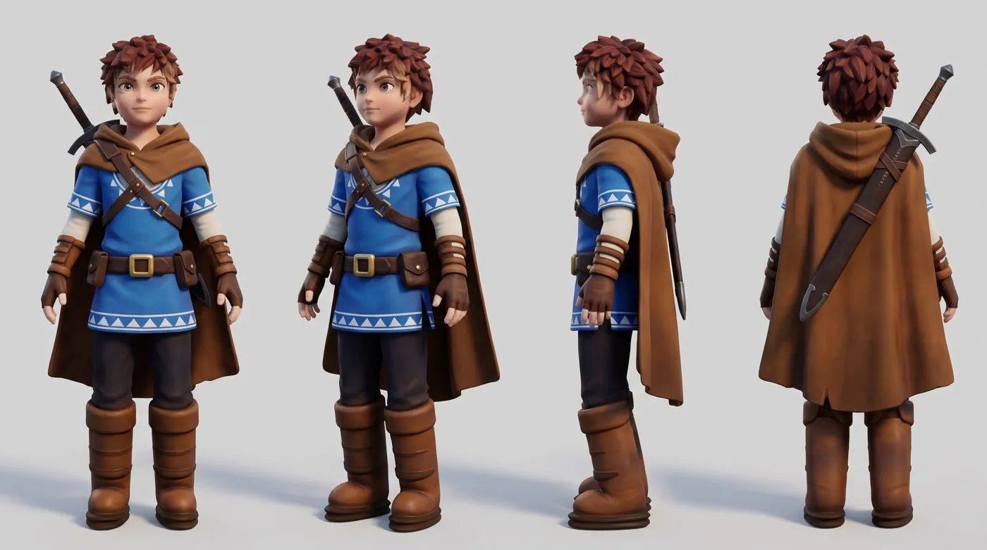 A Nano Banana turnaround of Rowan