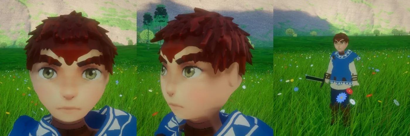Rowan's face in the engine, painted from the sheet