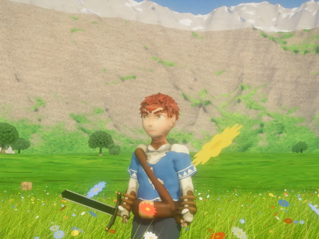 Rowan in the engine with his sword