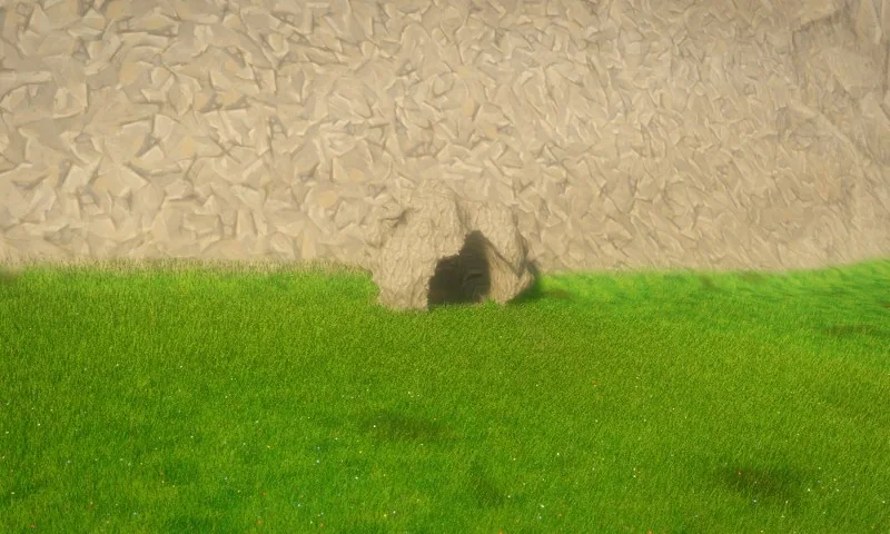 The same cliff with no visible repeat
