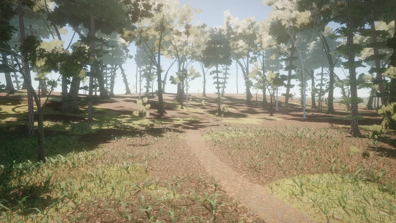 The Zombie Woods trail, first pass in the engine