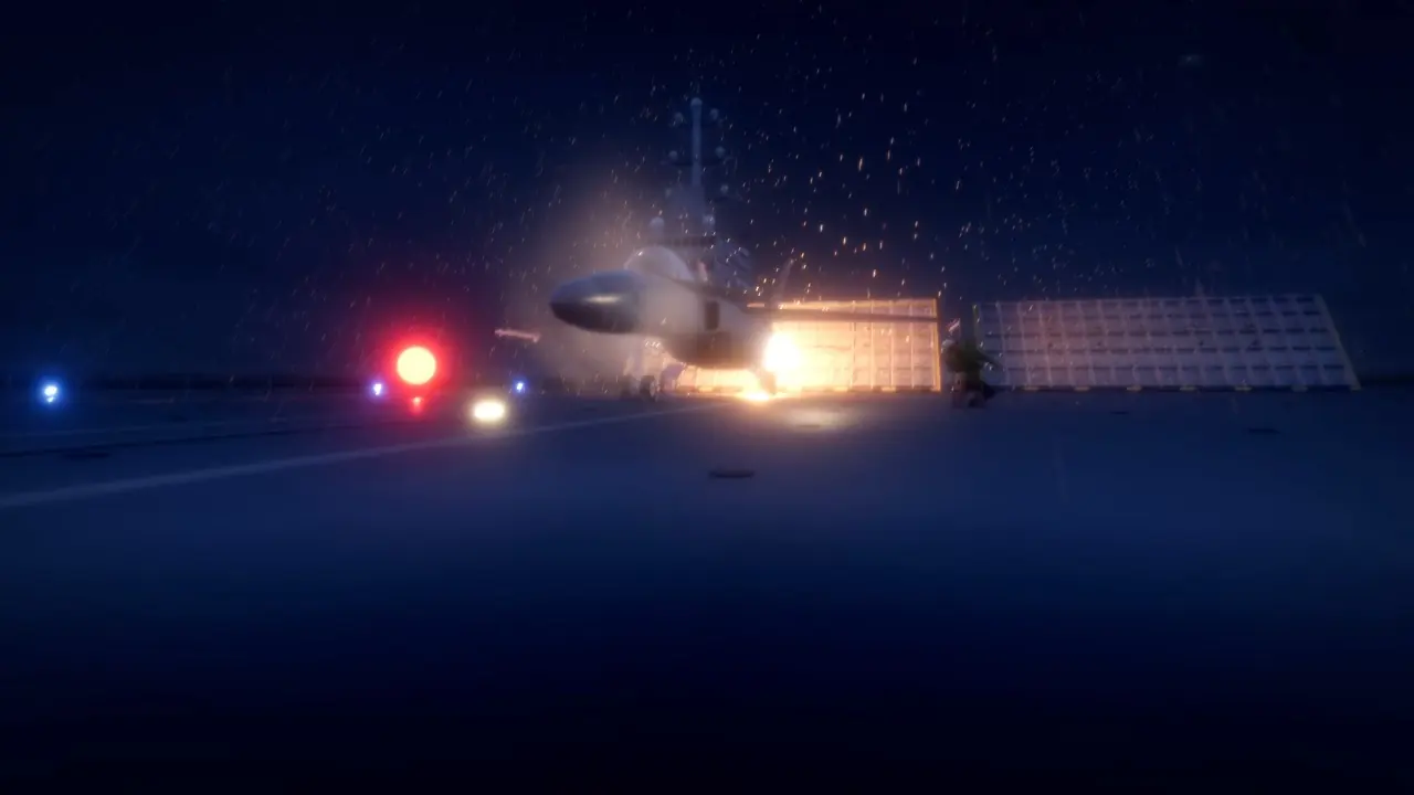 Night catapult launch, upgraded